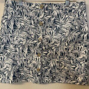 LOFT Tropical Print Mini Skirt - NWT